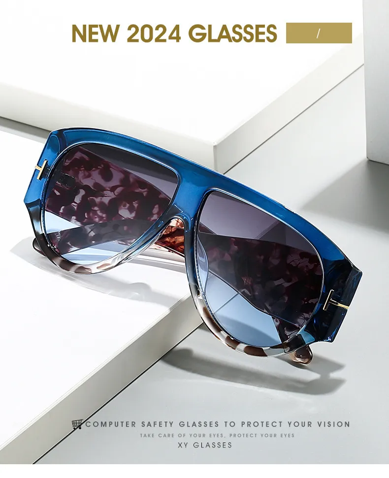 New Cross-mirror  Quality  Sunglasses Women Goggles Sunglasses Simple Men's Glasses In Stock Wholesale display picture 1