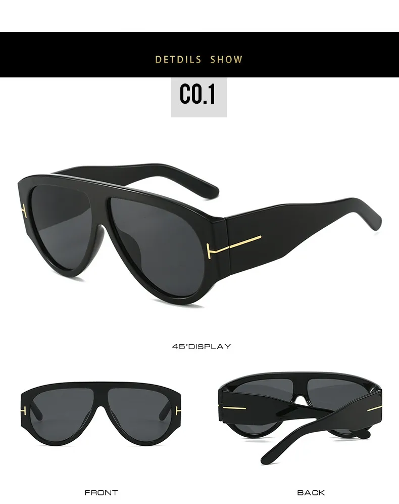 New Cross-mirror  Quality  Sunglasses Women Goggles Sunglasses Simple Men's Glasses In Stock Wholesale display picture 6