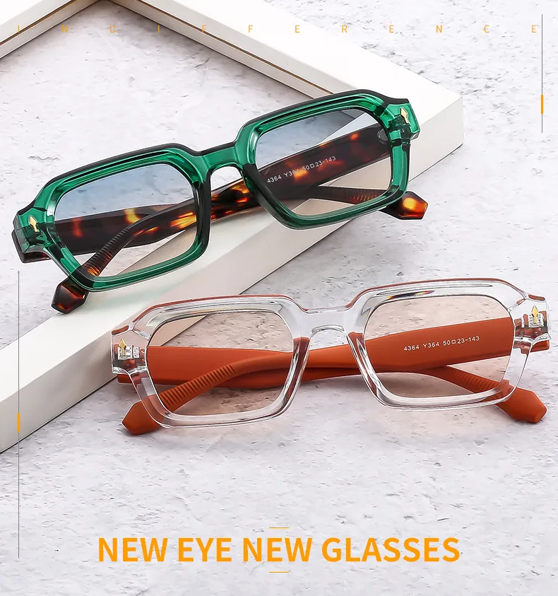 Outu New Box Fashion Sunglasses Colorful Color Matching Modern  Sunglasses 4364 display picture 1