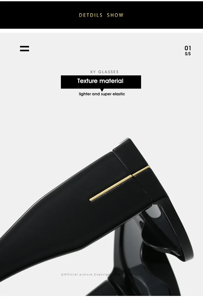 New Cross-mirror  Quality  Sunglasses Women Goggles Sunglasses Simple Men's Glasses In Stock Wholesale display picture 16