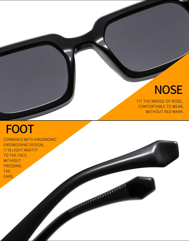 Outu New Box Fashion Sunglasses Colorful Color Matching Modern  Sunglasses 4364 display picture 17