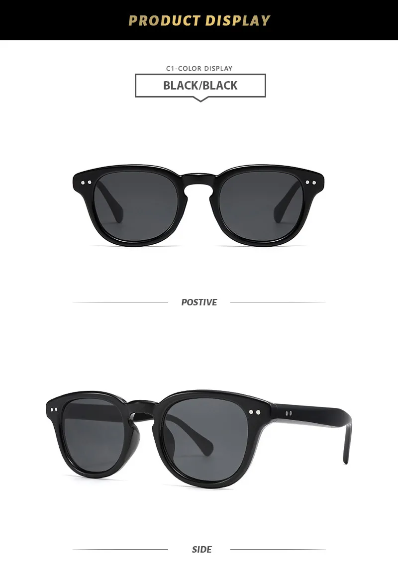 Simple Style Streetwear Geometric PC UV400 Protection Round Frame Full Frame Glasses display picture 4