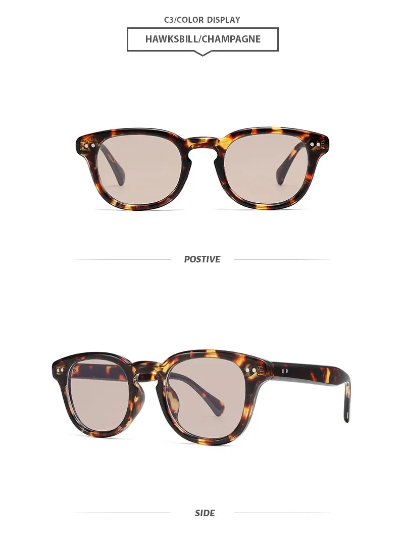 Simple Style Streetwear Geometric PC UV400 Protection Round Frame Full Frame Glasses display picture 6