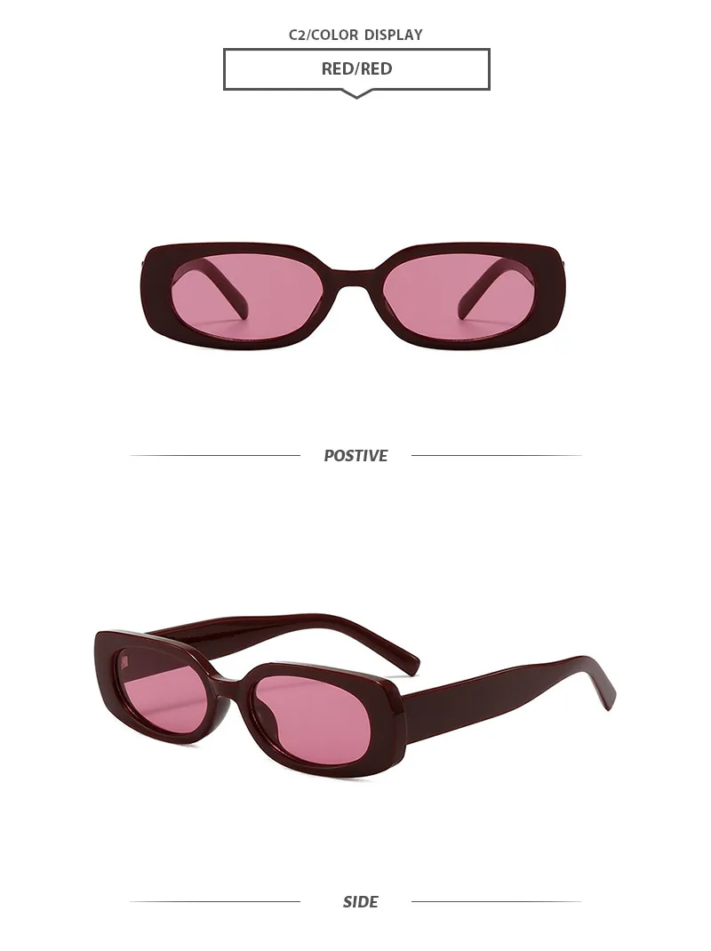 Simple Style Streetwear Geometric PC UV400 Protection Square Full Frame Glasses display picture 6