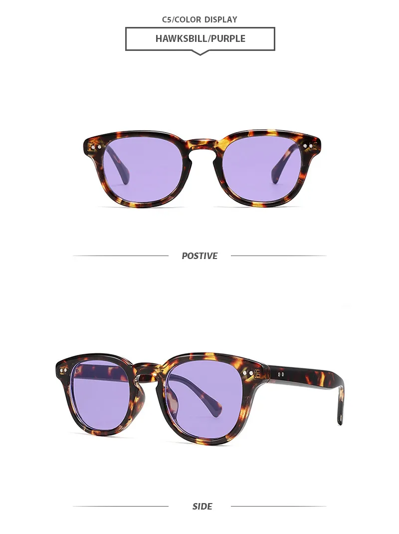 Simple Style Streetwear Geometric PC UV400 Protection Round Frame Full Frame Glasses display picture 8