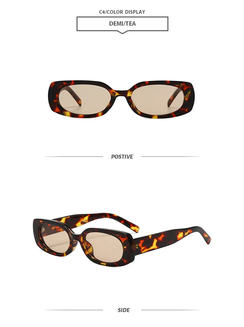 Simple Style Streetwear Geometric PC UV400 Protection Square Full Frame Glasses display picture 8