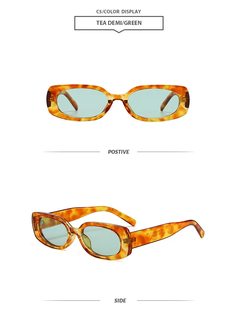 Simple Style Streetwear Geometric PC UV400 Protection Square Full Frame Glasses display picture 9