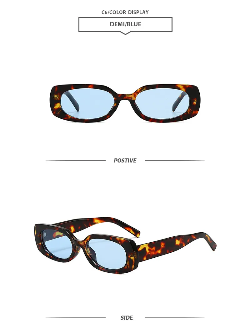 Simple Style Streetwear Geometric PC UV400 Protection Square Full Frame Glasses display picture 10
