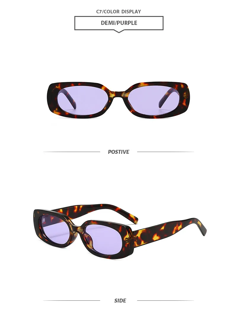 Simple Style Streetwear Geometric PC UV400 Protection Square Full Frame Glasses display picture 11