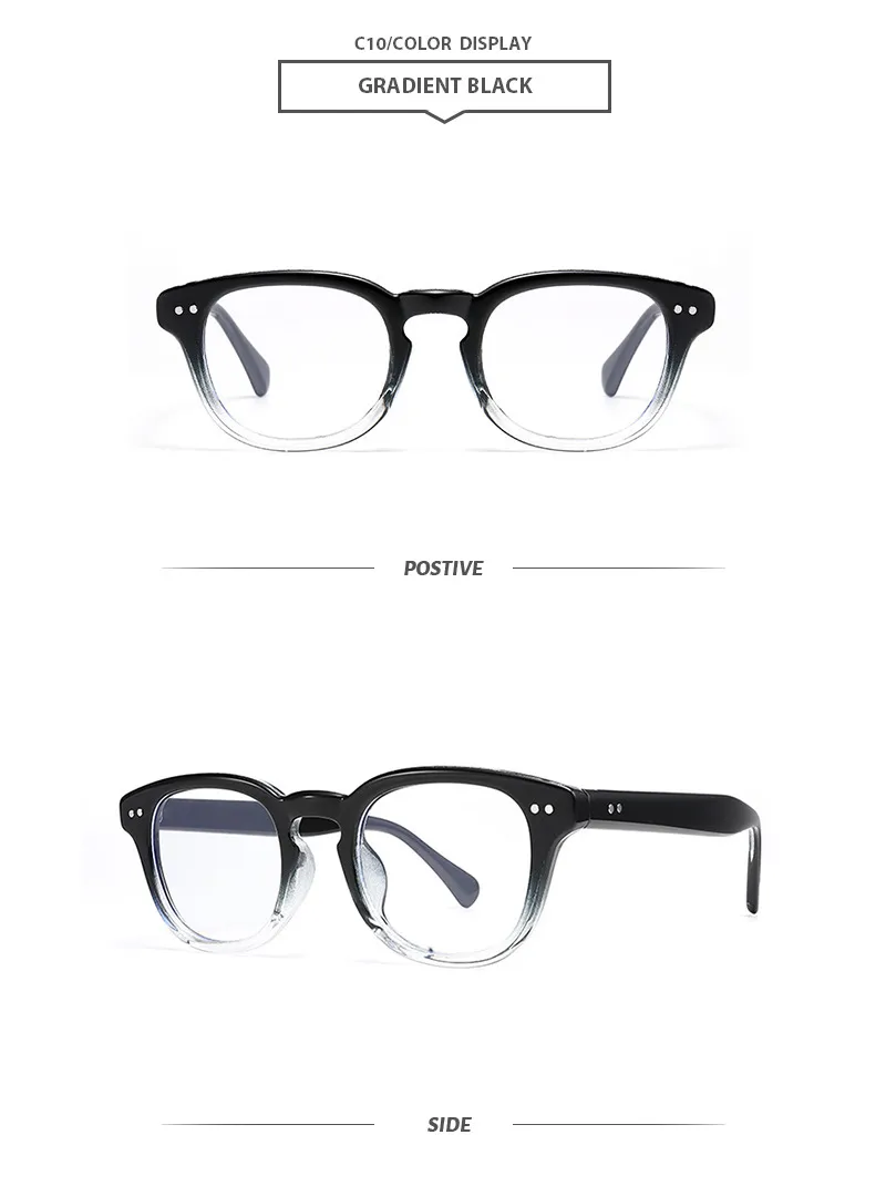 Simple Style Streetwear Geometric PC UV400 Protection Round Frame Full Frame Glasses display picture 13