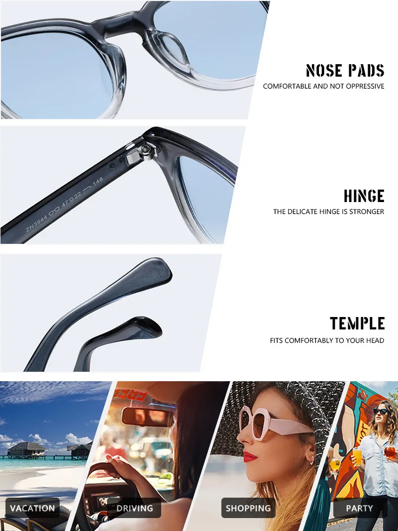Simple Style Streetwear Geometric PC UV400 Protection Round Frame Full Frame Glasses display picture 16