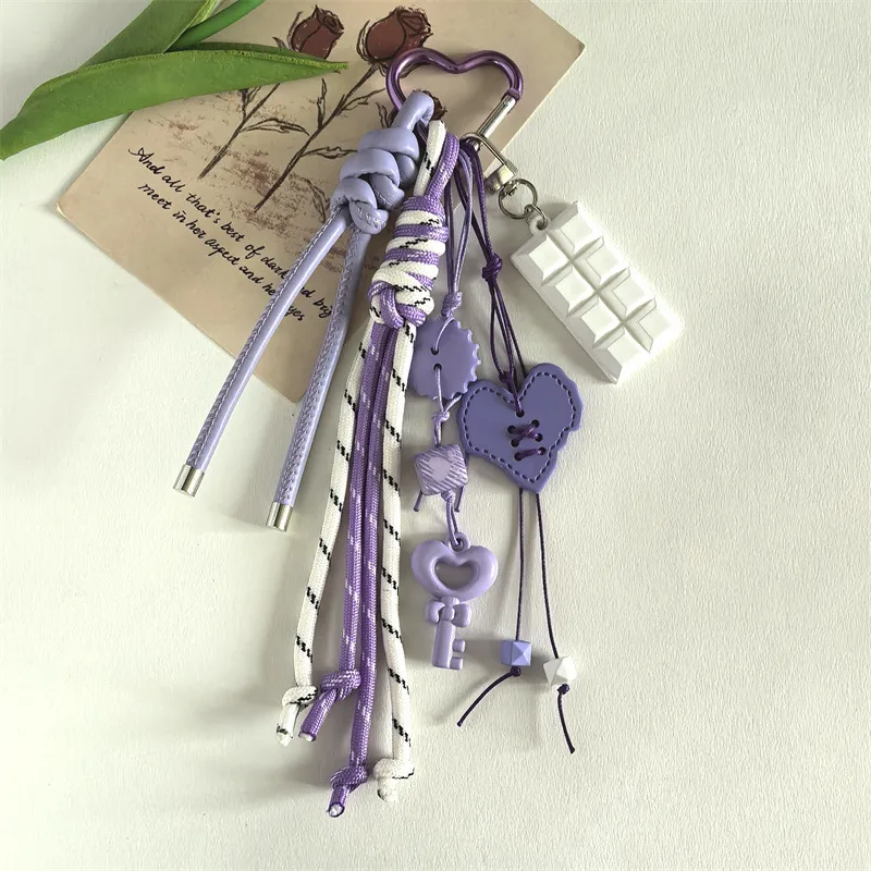 Extremely Fanfeng Miu Pendant DIY Women's Bag Accessories Macaron Color Bag Hanging Handmade Lanyard Keychain Wholesale display picture 7