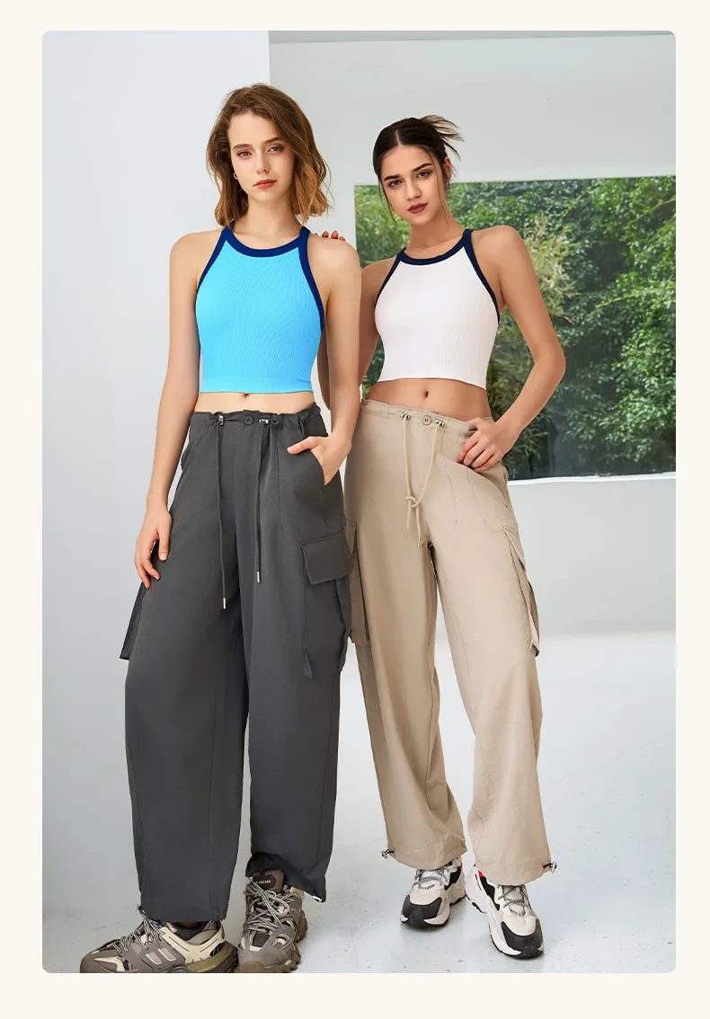 Autumn And Winter New Contrast Color High Elastic Sports Underwear Women's Shockproof Fitness Bra Yoga Clothing Vest Fixed Cup display picture 9