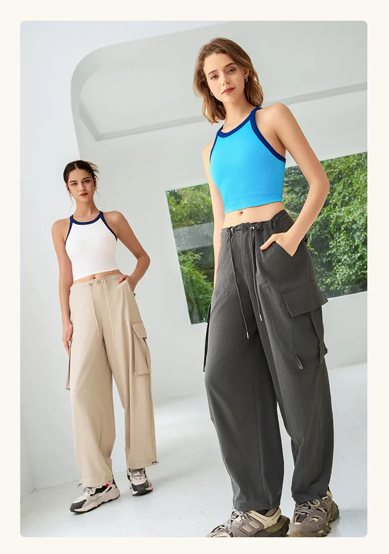 Autumn And Winter New Contrast Color High Elastic Sports Underwear Women's Shockproof Fitness Bra Yoga Clothing Vest Fixed Cup display picture 13