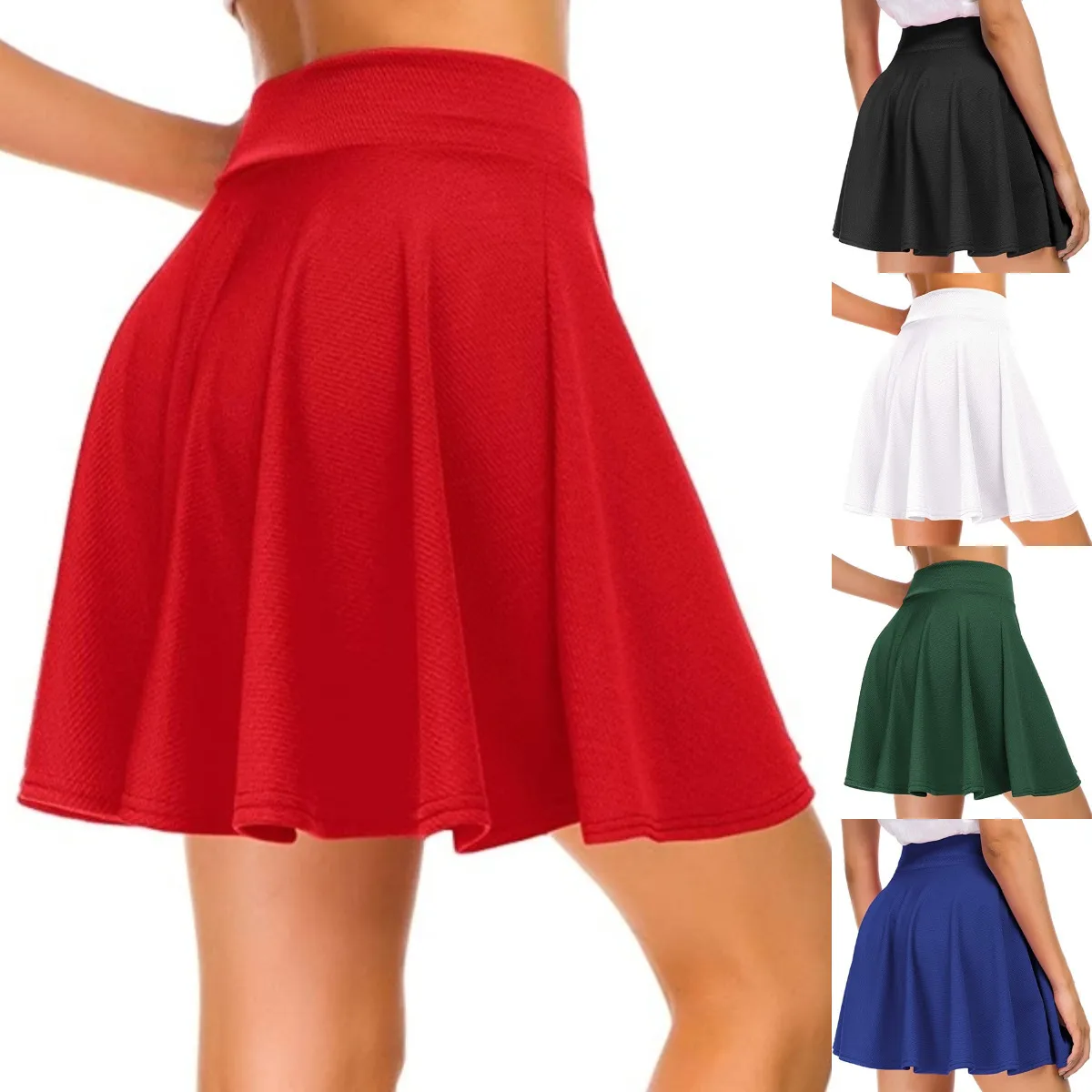 Wish  Popular Women's Basic Solid Color Casual Skirt Manufacturer display picture 1