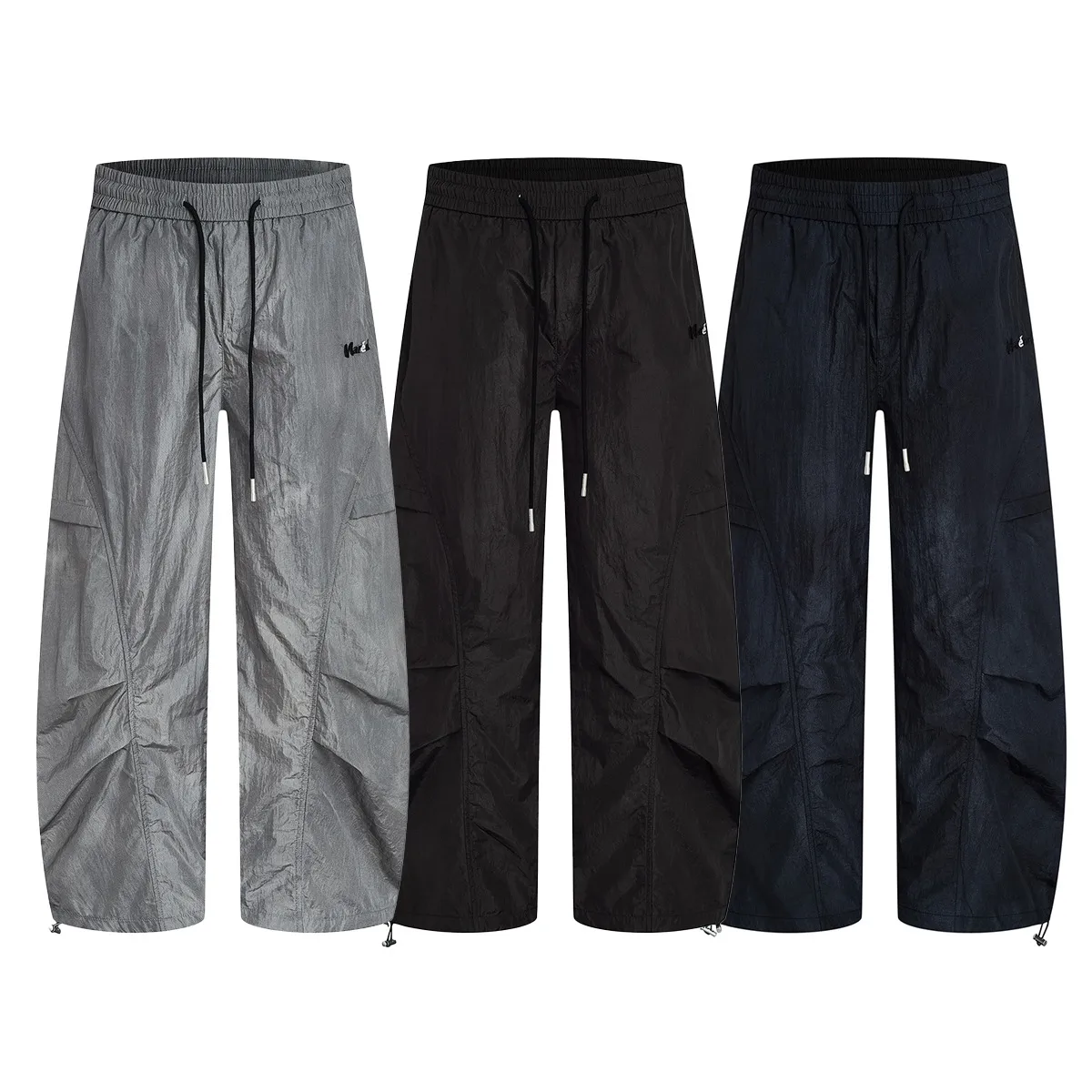 Jiayiku Trendy Brand  New American Style Retro Paratrooper Scimitar Casual Pants Men's And Women's Loose Pants With Wide Legs display picture 2