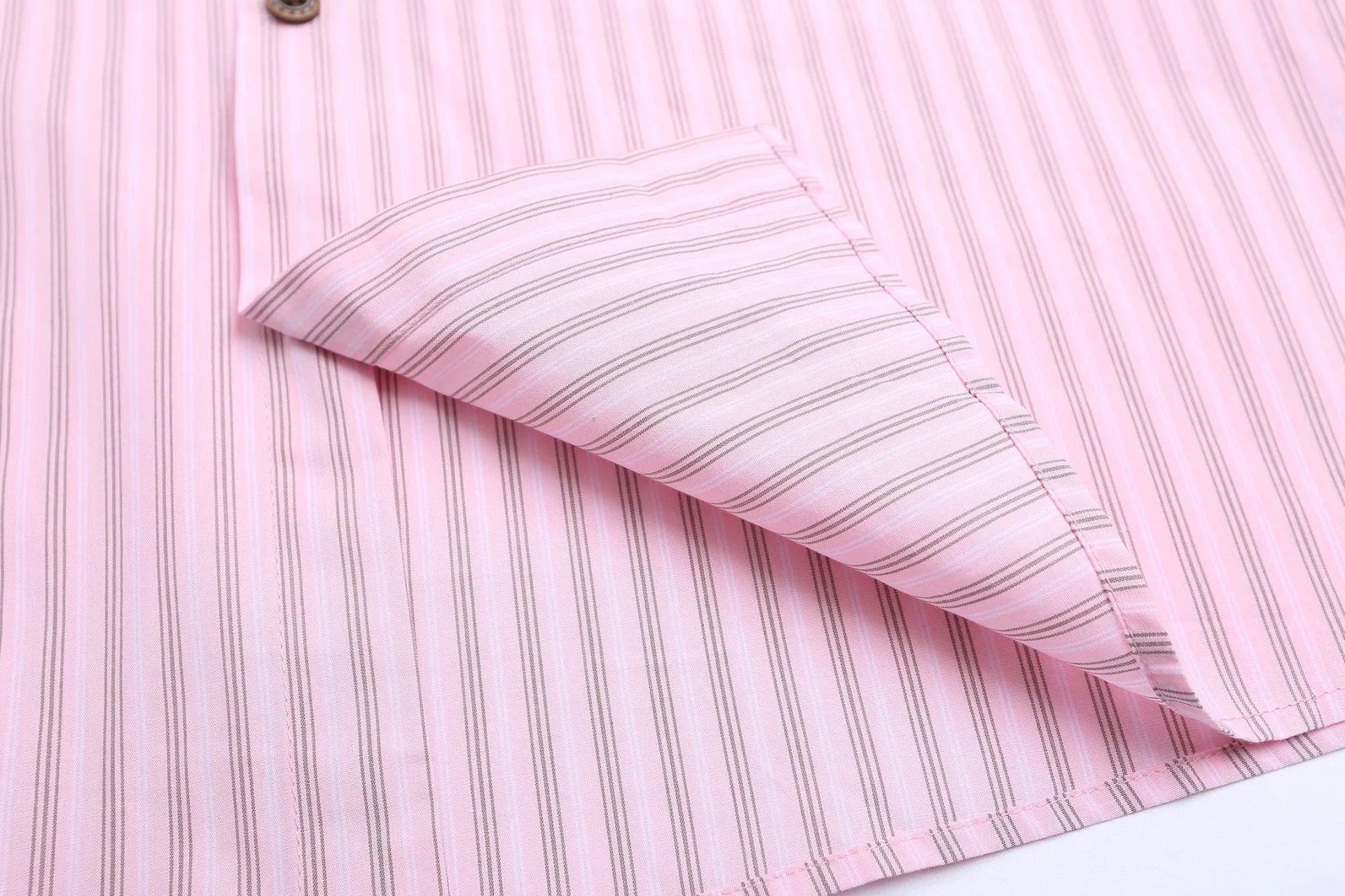 Jiayiku Men's  New American Retro Campus Fashion Couple Striped Tie Shirt Short Sleeve For Men And Women display picture 14