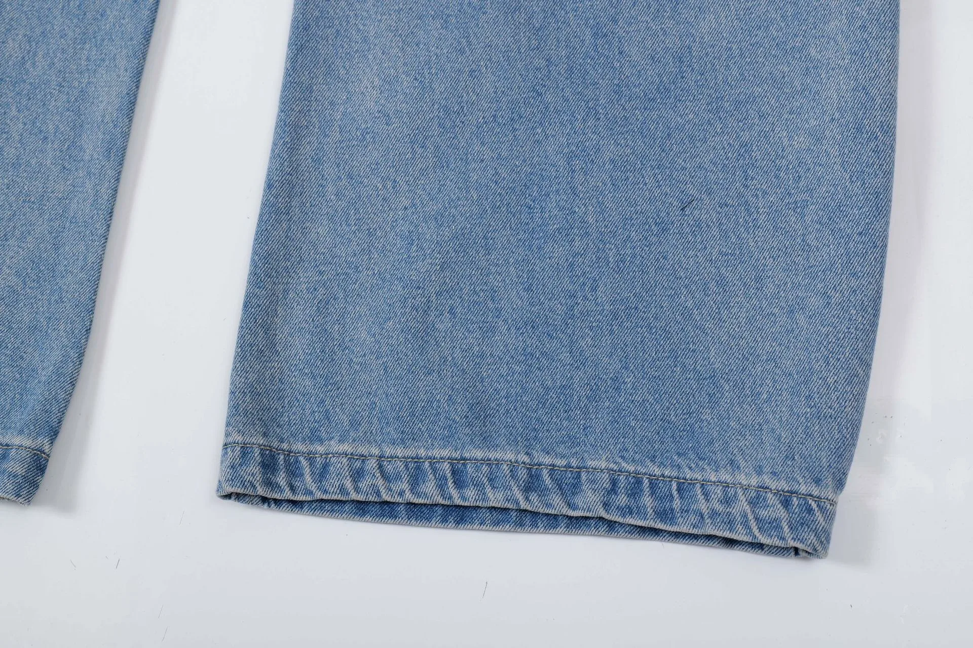 Jiayiku Men's  New American Vintage Embroidered Washed Jeans Men's And Women's Vibe Machete Wide Leg Pants display picture 19