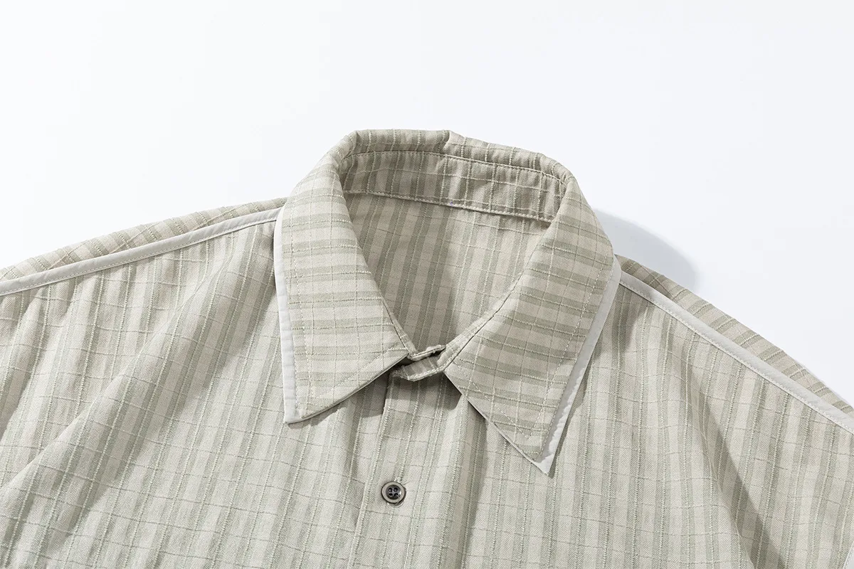 Jiayi Library Men's  Summer New New Style Retro Ami Khaji Wrapper Design Plaid Shirt Antique Style display picture 7