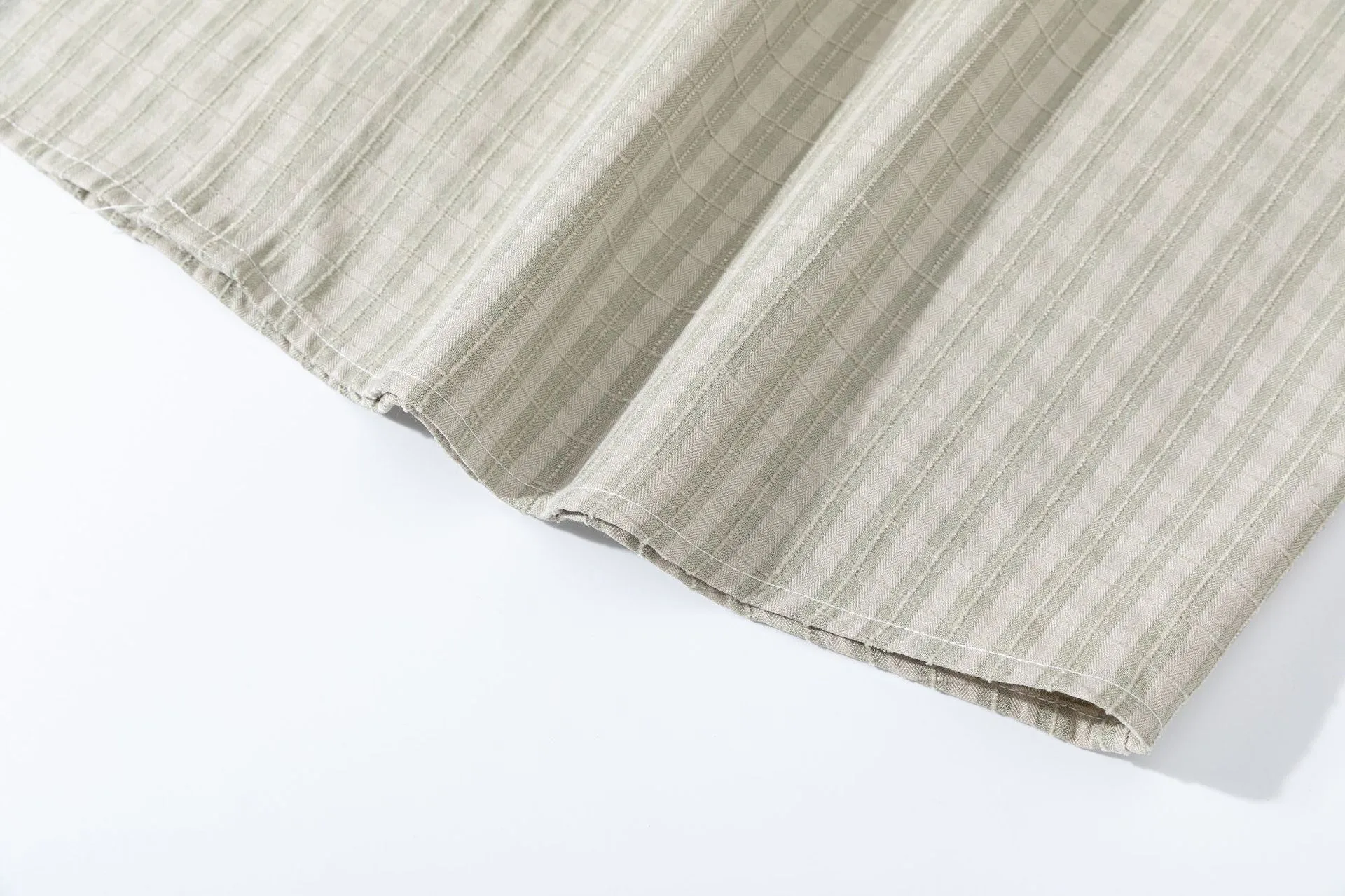 Jiayi Library Men's  Summer New New Style Retro Ami Khaji Wrapper Design Plaid Shirt Antique Style display picture 14
