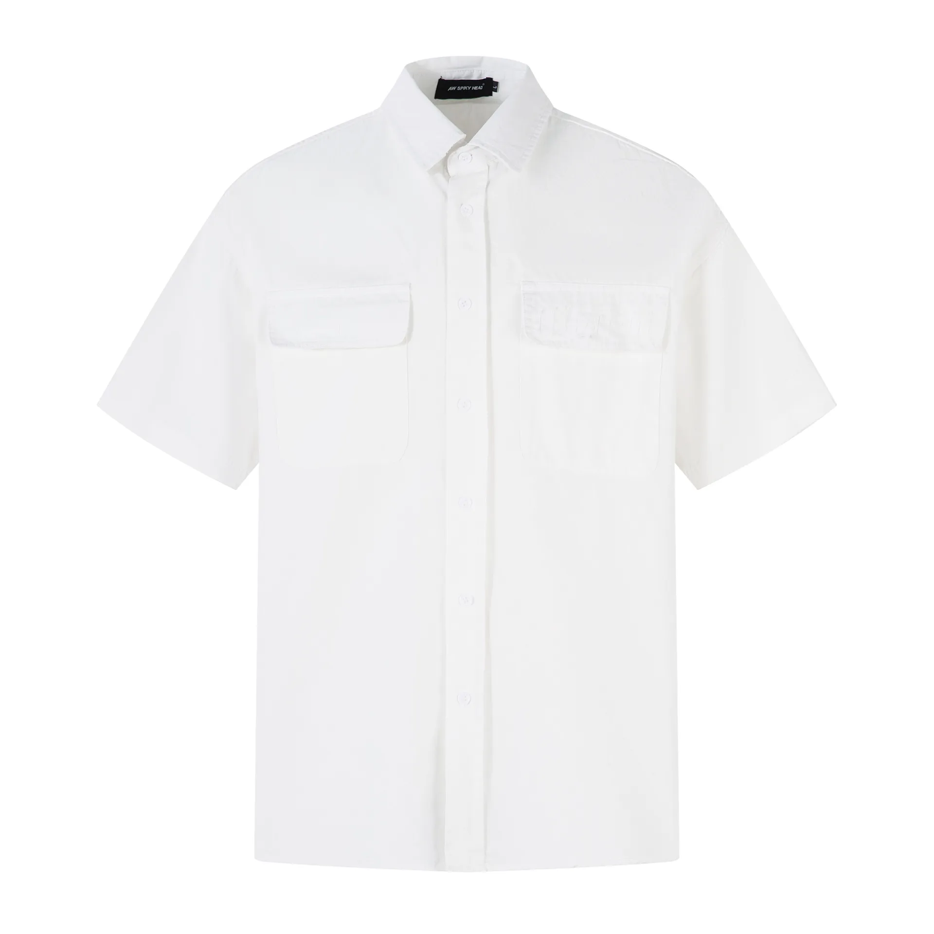 Jiayiku Men's  Summer New American-style Washed Old Shirt Short-sleeved Workwear Jacket Vintage Ins Trendy display picture 5