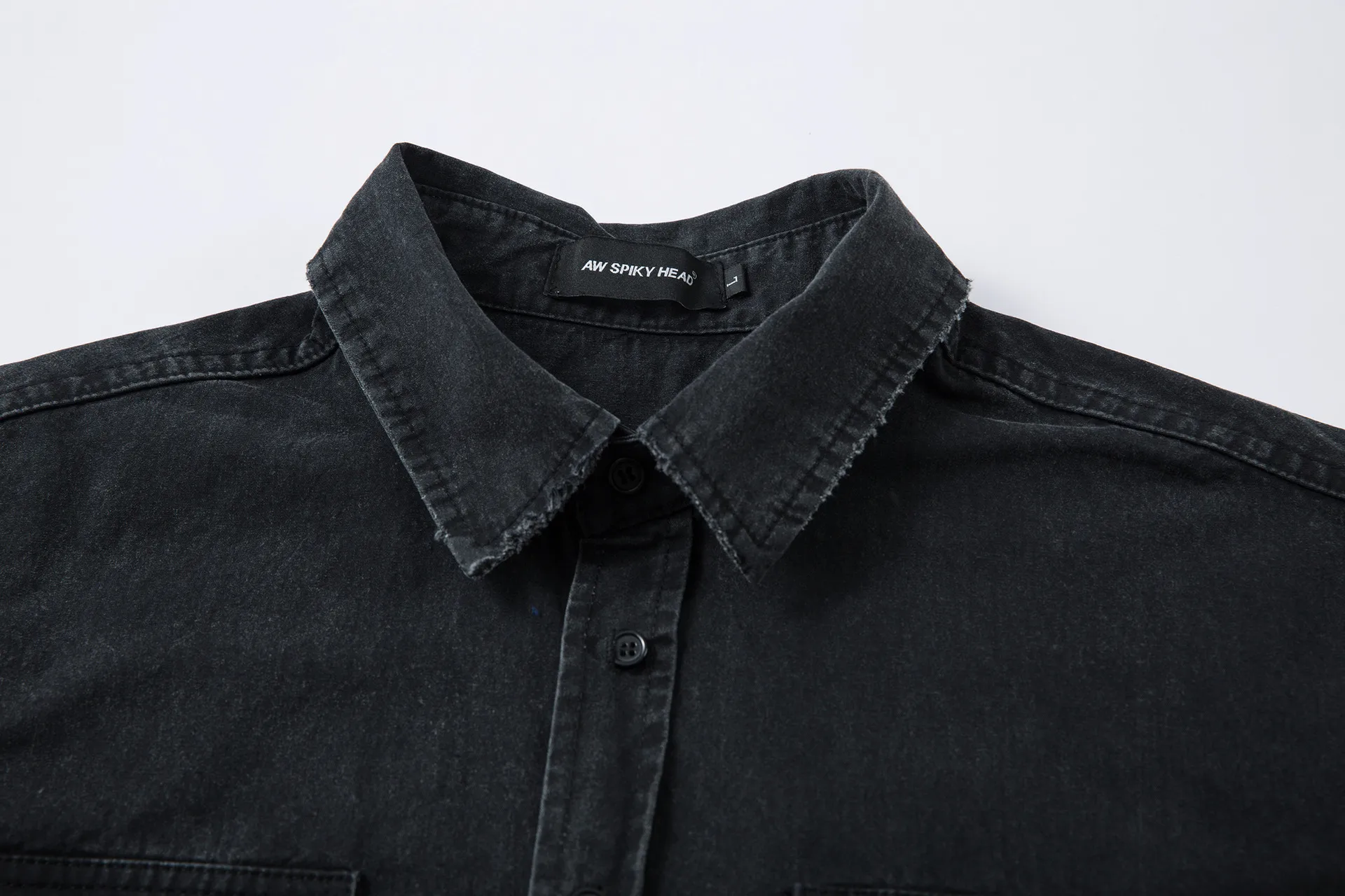 Jiayiku Men's  Summer New American-style Washed Old Shirt Short-sleeved Workwear Jacket Vintage Ins Trendy display picture 9