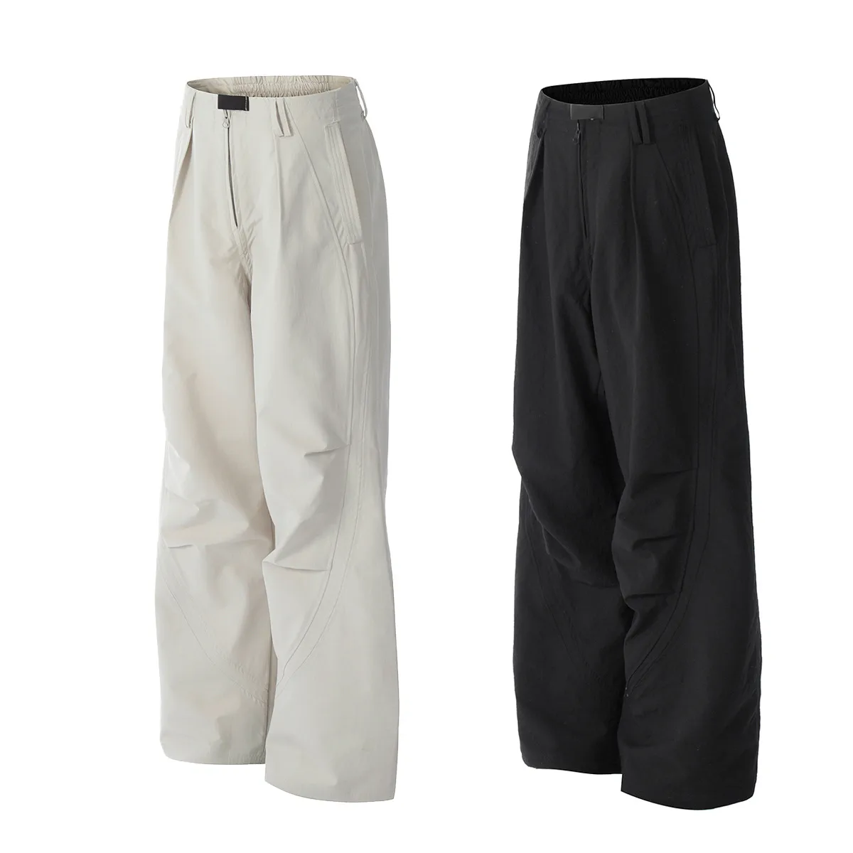 Jiayiku Trendy Brand  New American Style Retro Paratrooper Scimitar Casual Pants Men's And Women's Loose Pants With Wide Legs display picture 3
