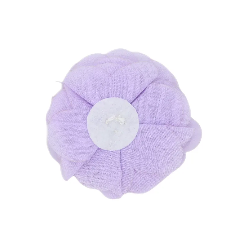 Handmade Chiffon Flower 6cm Hand-stitched Pearl Rhinestone Fabric Flower DIY Corsage Flower Head Flower Shoes And Hats Clothing Accessories display picture 2