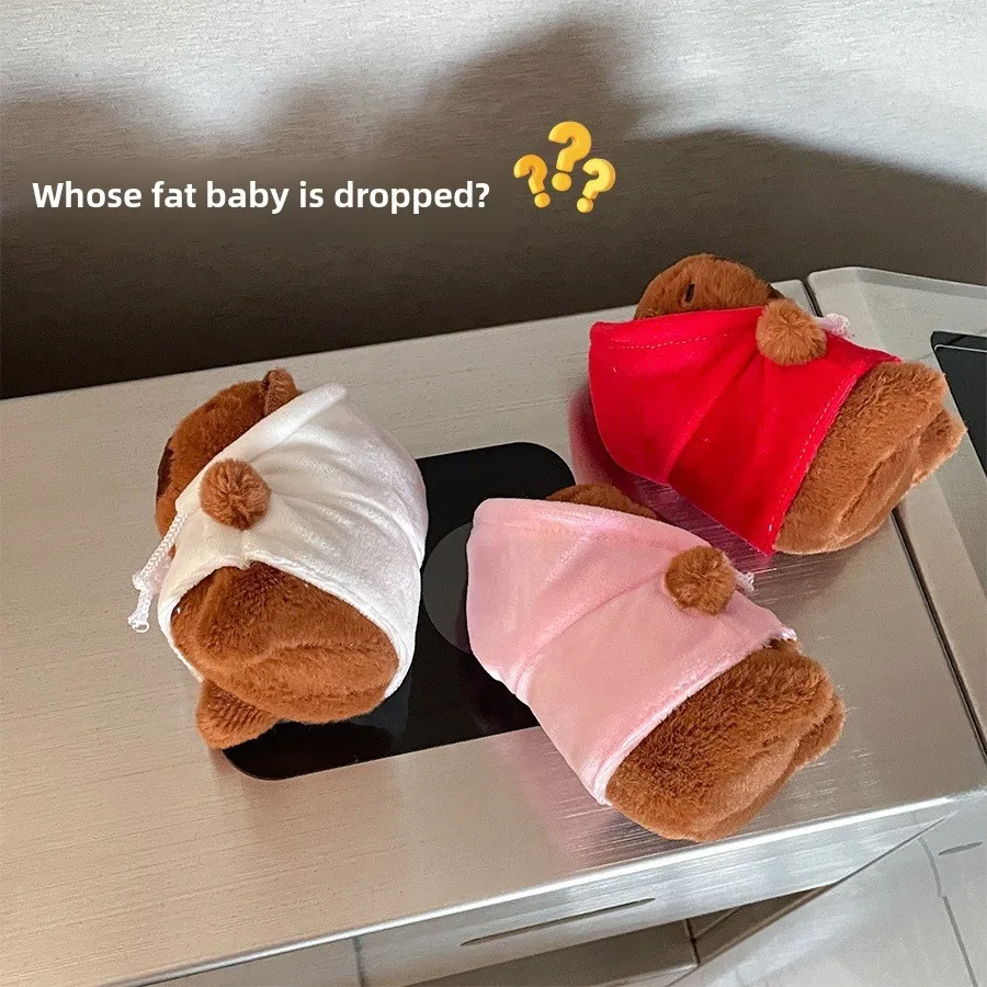 Cute LOVE Sweater Capybara Doll Creative Kappibala Doll Cross-dressing Toys Small Ornaments Keychain Wholesale display picture 6