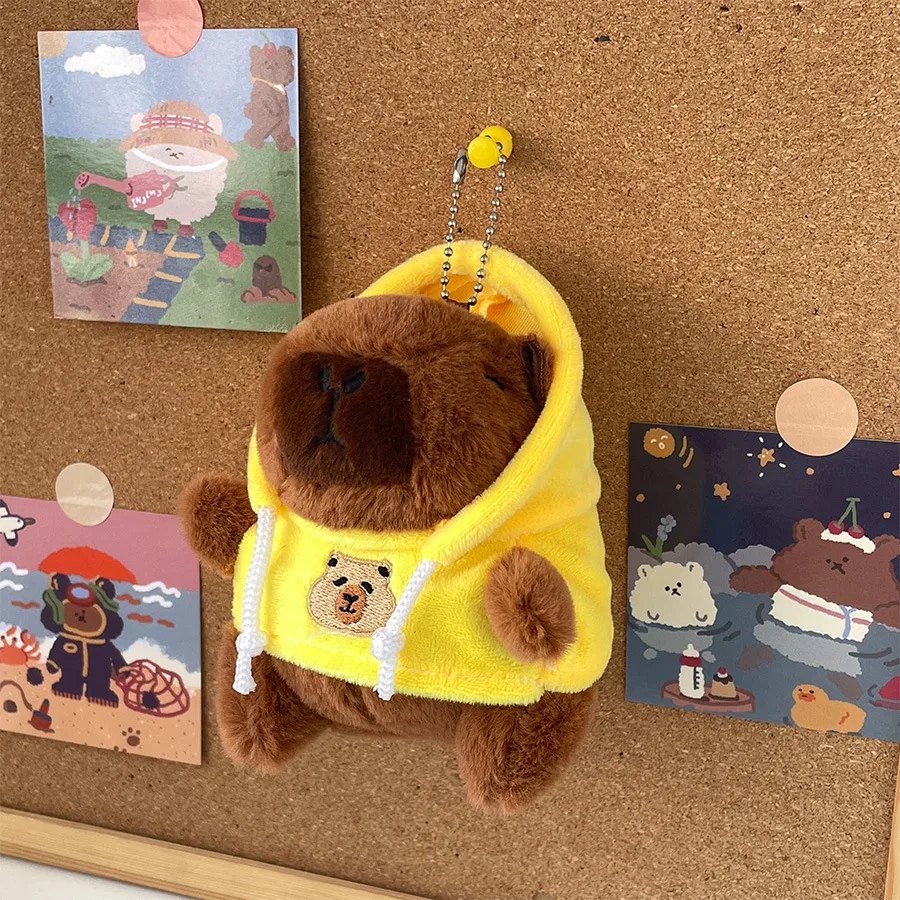 Cute LOVE Sweater Capybara Doll Creative Kappibala Doll Cross-dressing Toys Small Ornaments Keychain Wholesale display picture 10