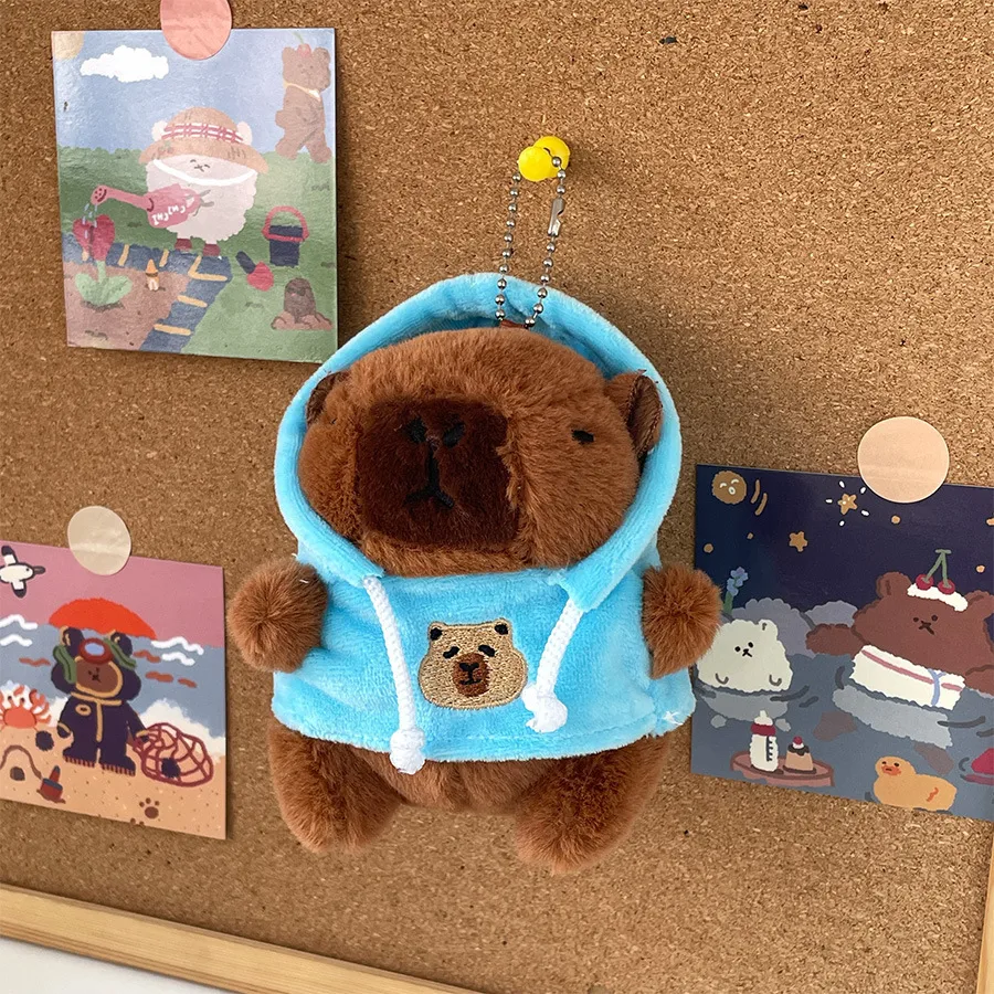 Cute LOVE Sweater Capybara Doll Creative Kappibala Doll Cross-dressing Toys Small Ornaments Keychain Wholesale display picture 11