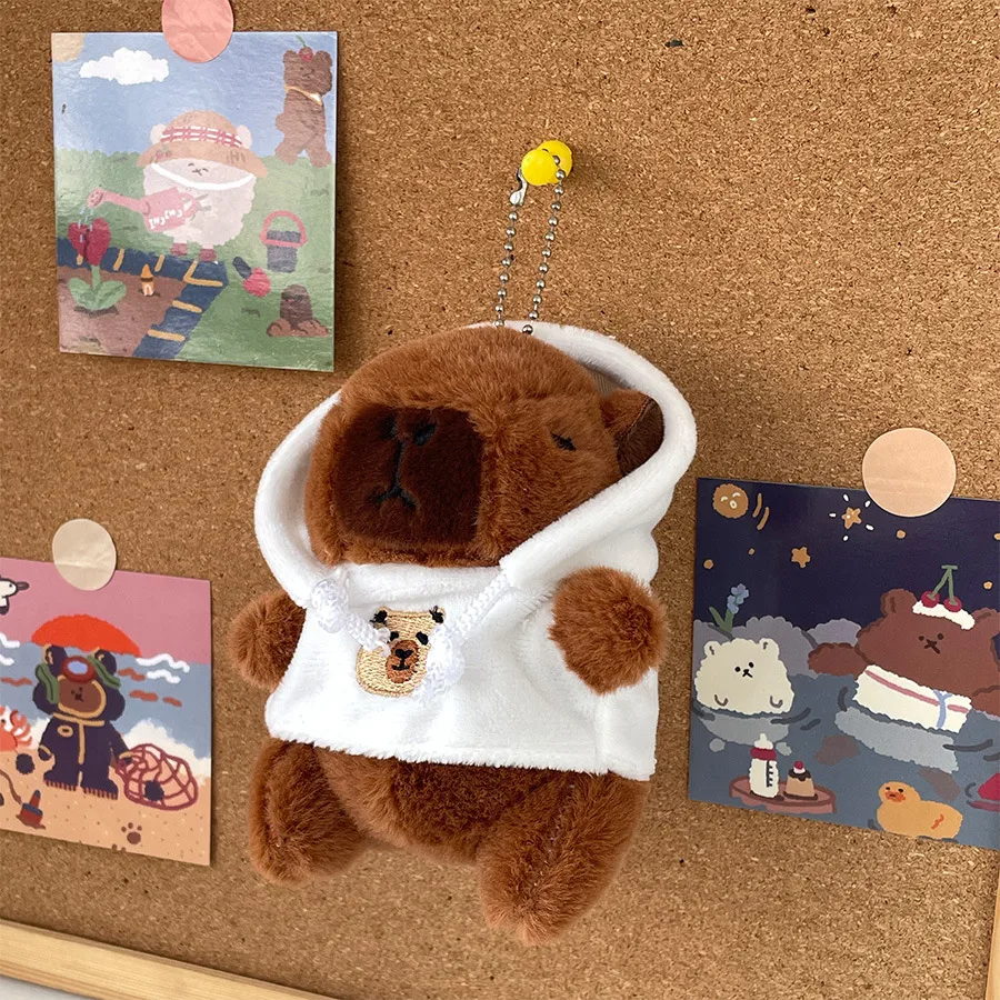 Cute LOVE Sweater Capybara Doll Creative Kappibala Doll Cross-dressing Toys Small Ornaments Keychain Wholesale display picture 14