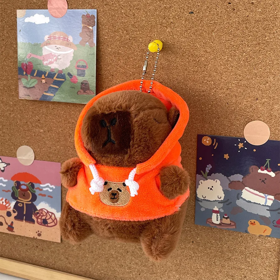 Cute LOVE Sweater Capybara Doll Creative Kappibala Doll Cross-dressing Toys Small Ornaments Keychain Wholesale display picture 16