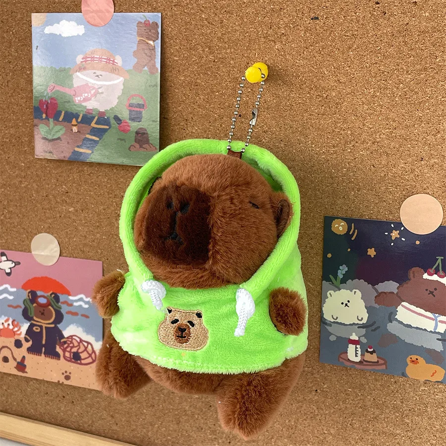 Cute LOVE Sweater Capybara Doll Creative Kappibala Doll Cross-dressing Toys Small Ornaments Keychain Wholesale display picture 18