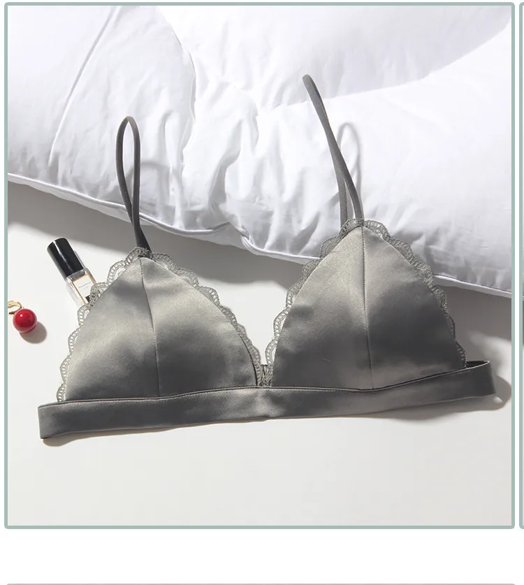 Thin Shoulder Strap Black Small Wrap Bra Beautiful Back Tube Top Sexy Small Bra Stretch Camisole Versatile Underwear Women display picture 12