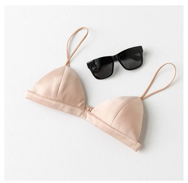 Thin Shoulder Strap Black Small Wrap Bra Beautiful Back Tube Top Sexy Small Bra Stretch Camisole Versatile Underwear Women display picture 17
