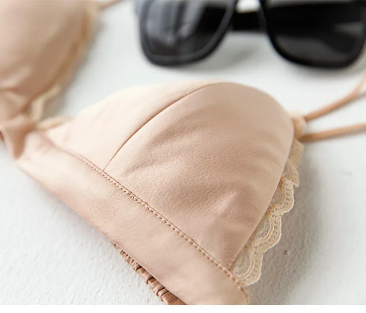 Thin Shoulder Strap Black Small Wrap Bra Beautiful Back Tube Top Sexy Small Bra Stretch Camisole Versatile Underwear Women display picture 19