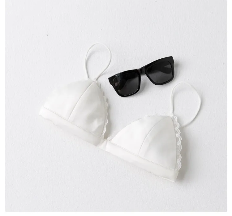 Thin Shoulder Strap Black Small Wrap Bra Beautiful Back Tube Top Sexy Small Bra Stretch Camisole Versatile Underwear Women display picture 24