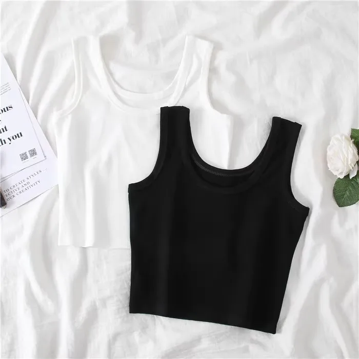 A Generation Of Hair With Chest Pad Vest Women Summer Joker Short Hot Girls Exposed Umbilical Sexy Bottoming Vest Women Wholesale display picture 15
