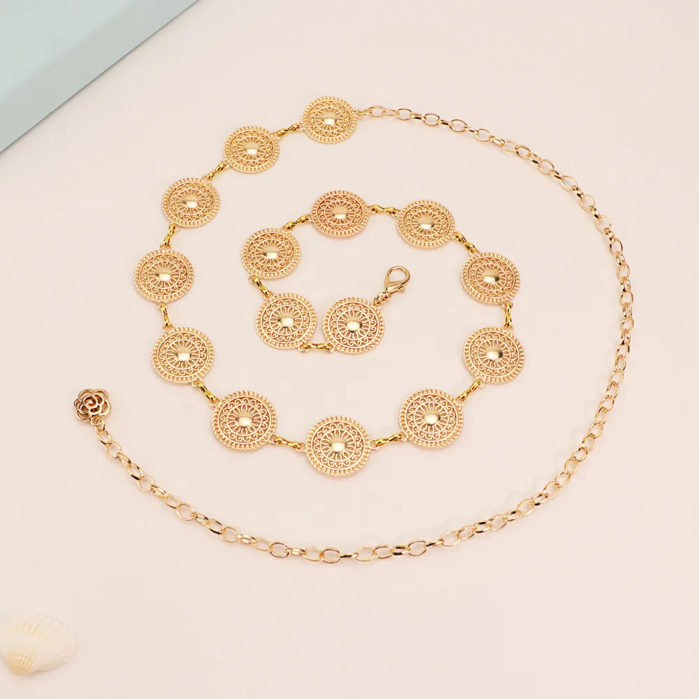 Metal Waist Chain Europe And The United States  New Waist Chain Women Adjustable Fashion Joker Waist Body Chain Manufacturers Wholesale display picture 3