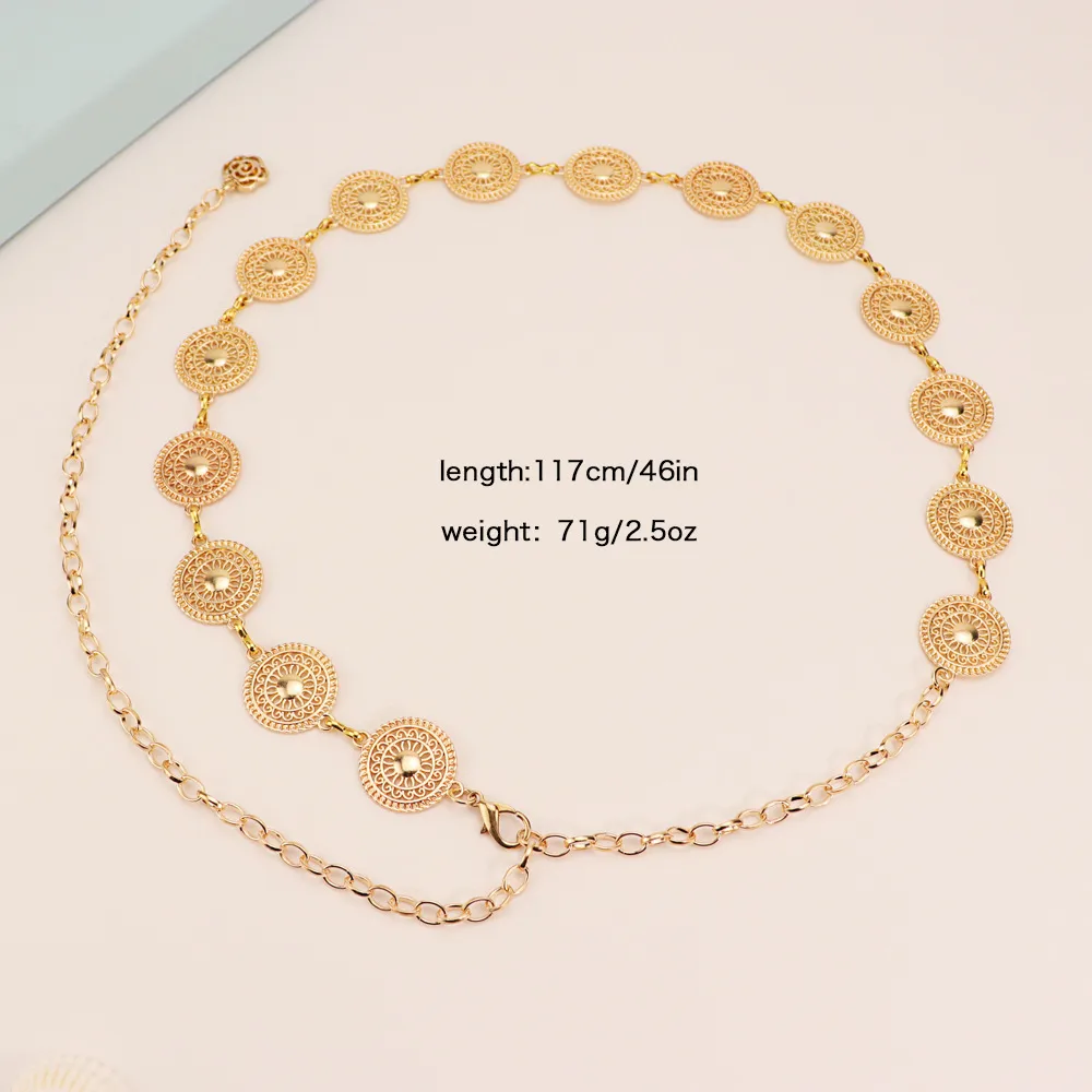 Metal Waist Chain Europe And The United States  New Waist Chain Women Adjustable Fashion Joker Waist Body Chain Manufacturers Wholesale display picture 6