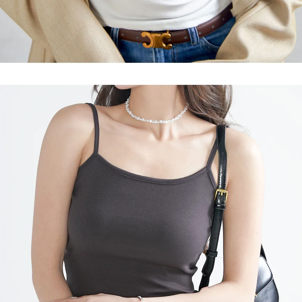 Summer Sexy Women's Tube Top Basic Hot Girl Breast-covering Thread Vest Small Strap Bottoming Women's Inner Wear display picture 7