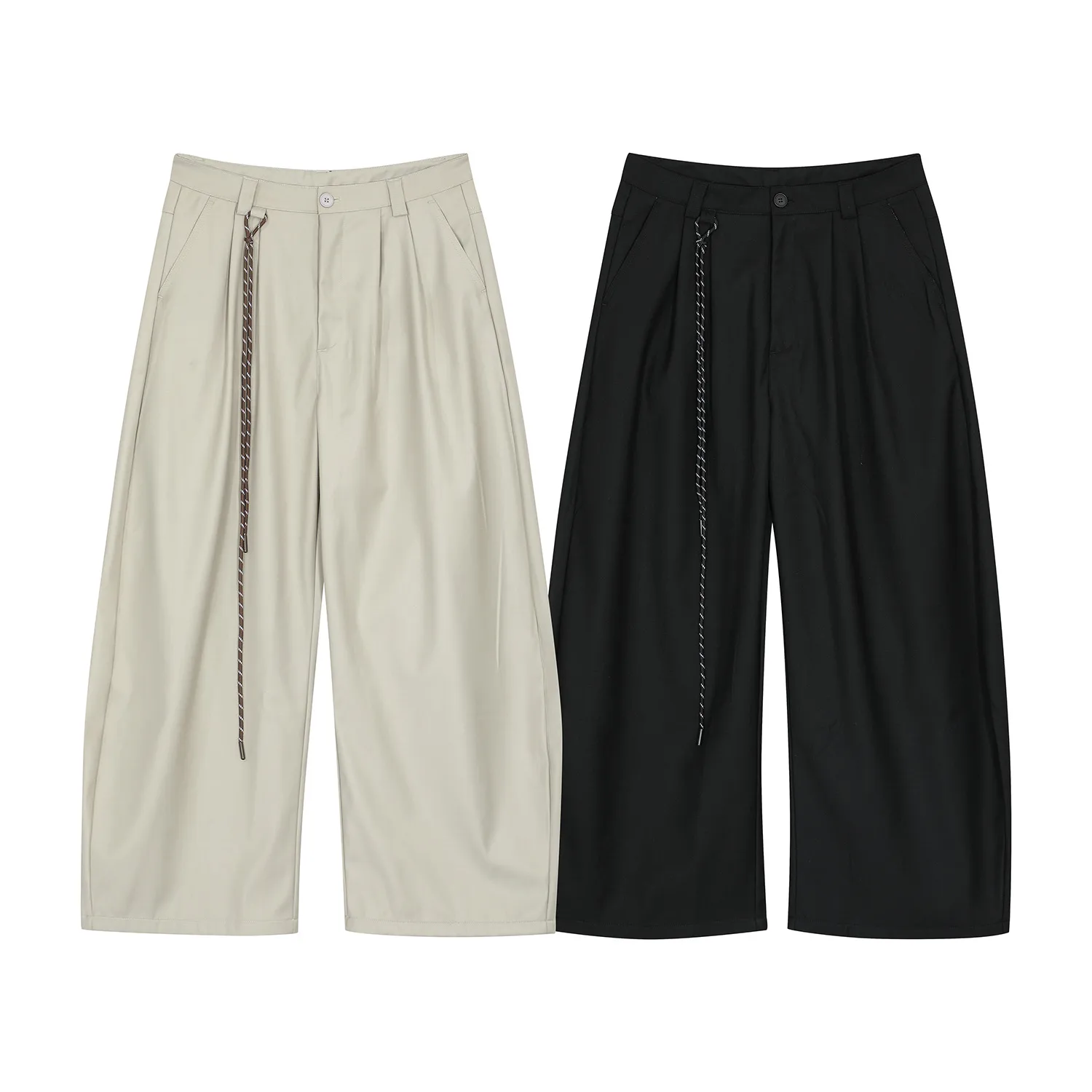 Jiayiku Men's  American Retro Pendant Machete Dress Pants Men's And Women's Cleanfit Loose Casual Pants display picture 9