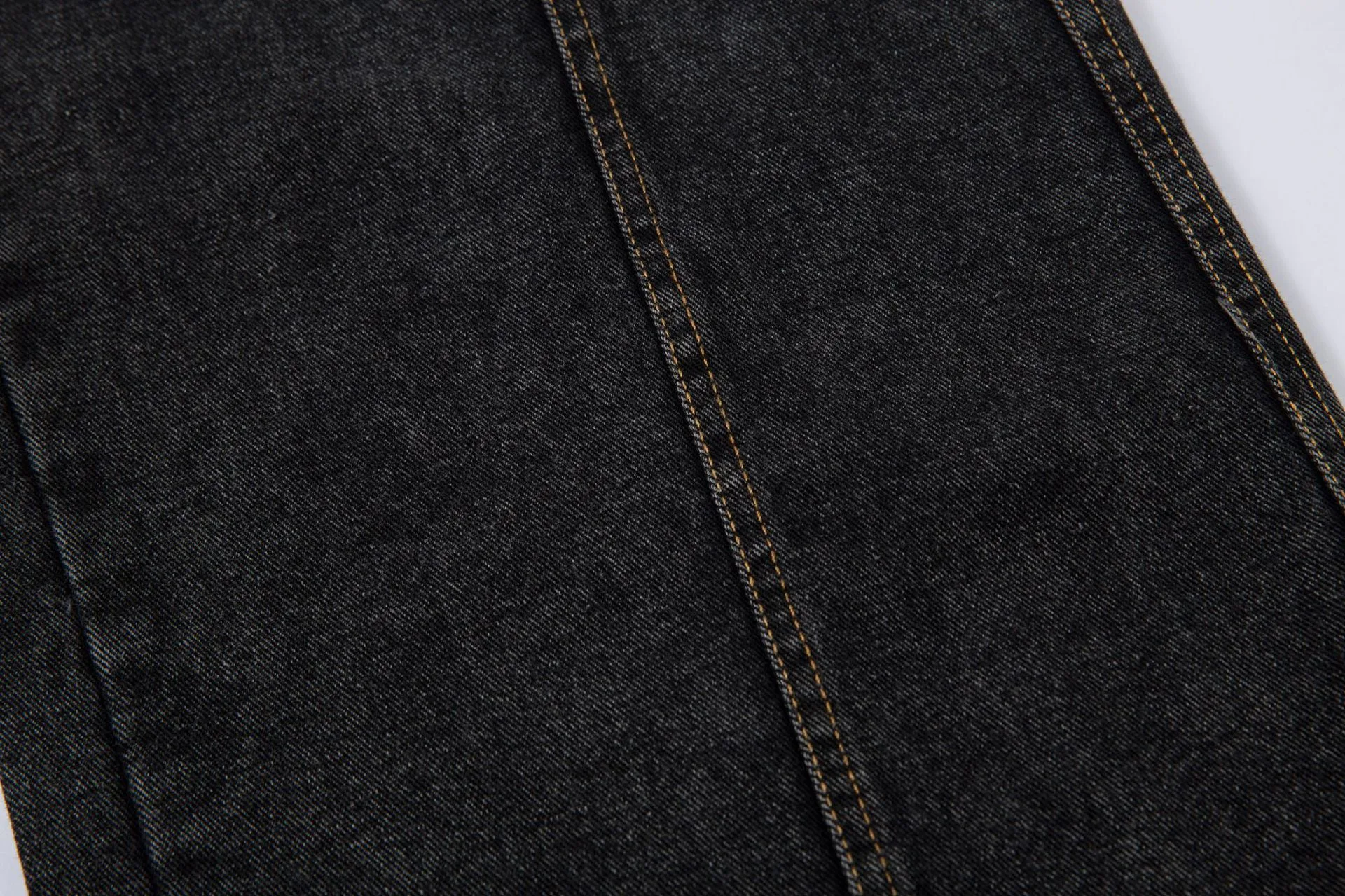 Spring  American Style Retro Shape Feeling Structure Split Washed Jeans Straight Cleanfit Pants display picture 15