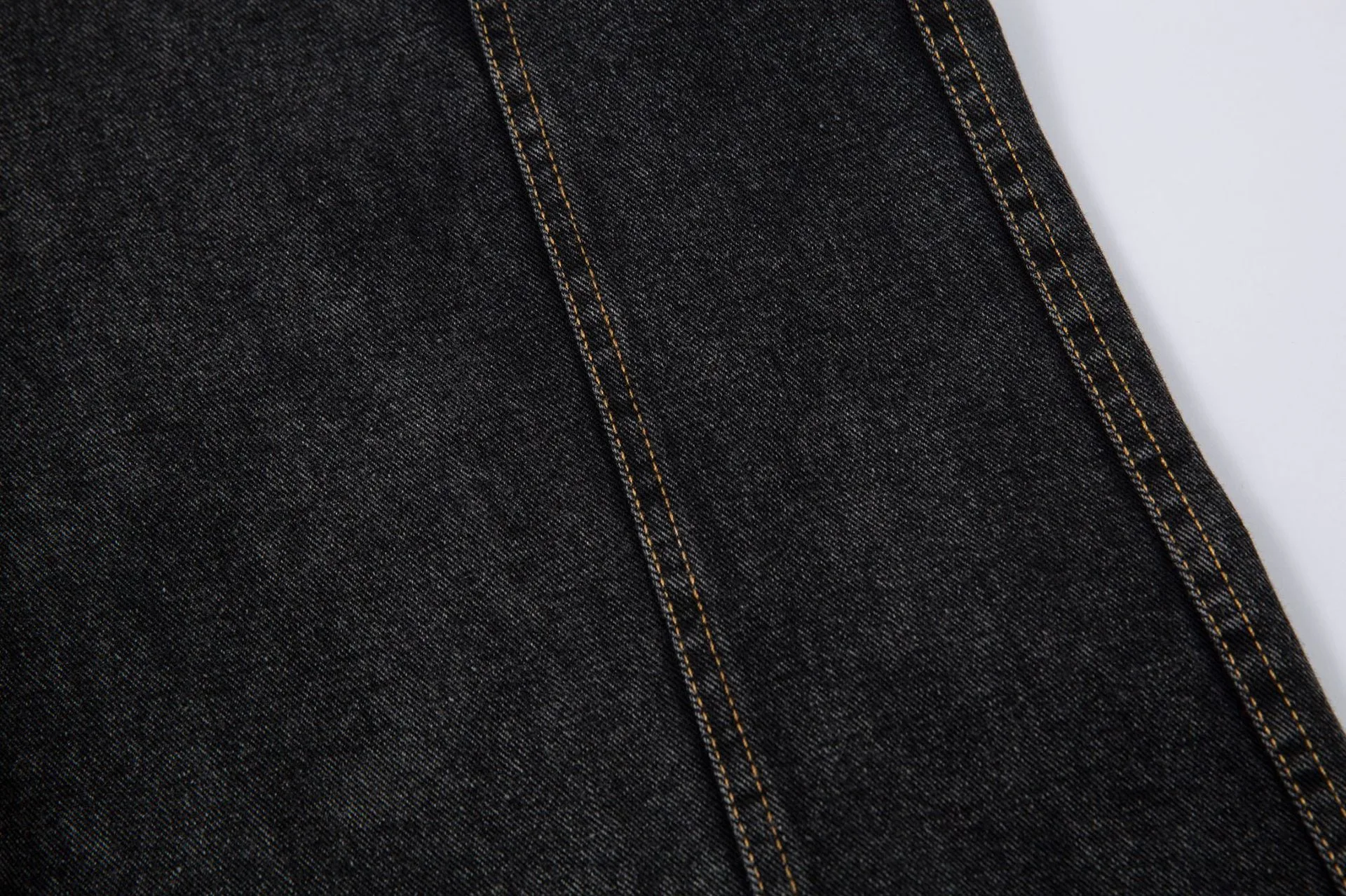 Spring  American Style Retro Shape Feeling Structure Split Washed Jeans Straight Cleanfit Pants display picture 16