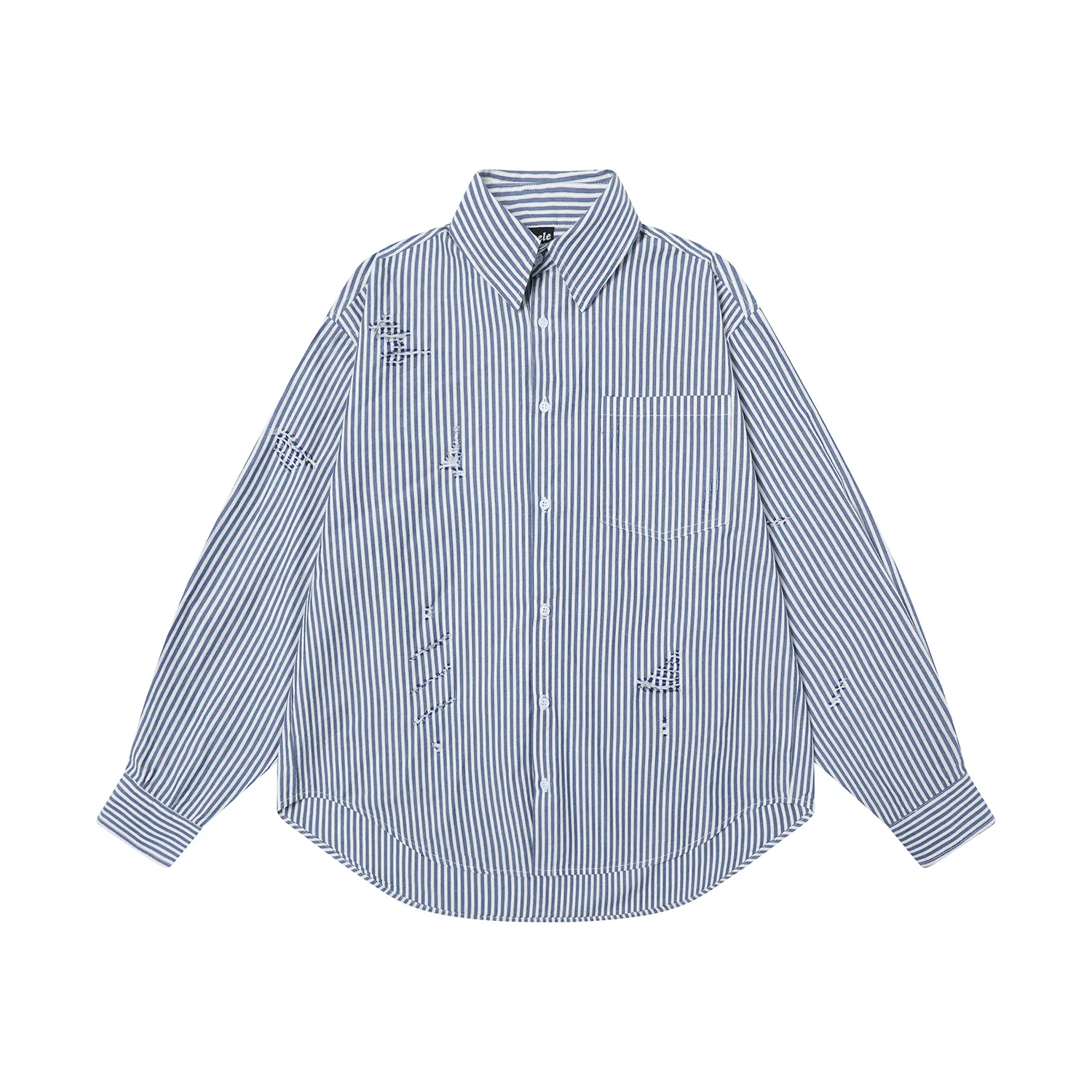 Jiayi Library Men's Wear  Spring New Cleanfit Long Sleeve Striped Long Sleeve Striped Shirt For Men And Women display picture 3