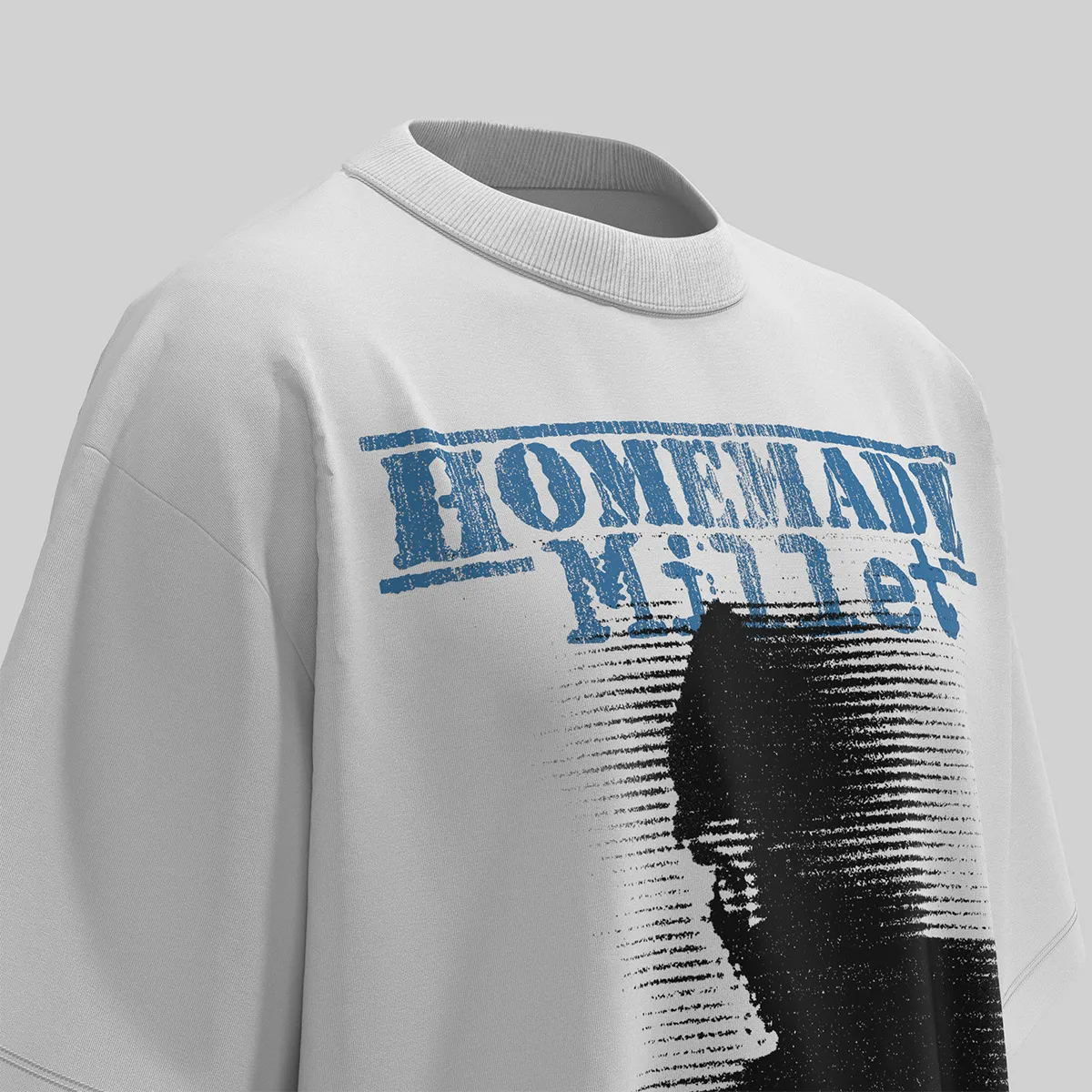 Jiayiku Men's Clothing  Summer American Street Hip Hop Fashion Brand Washed Tee  Dark Figure T-shirt Short Sleeve display picture 17