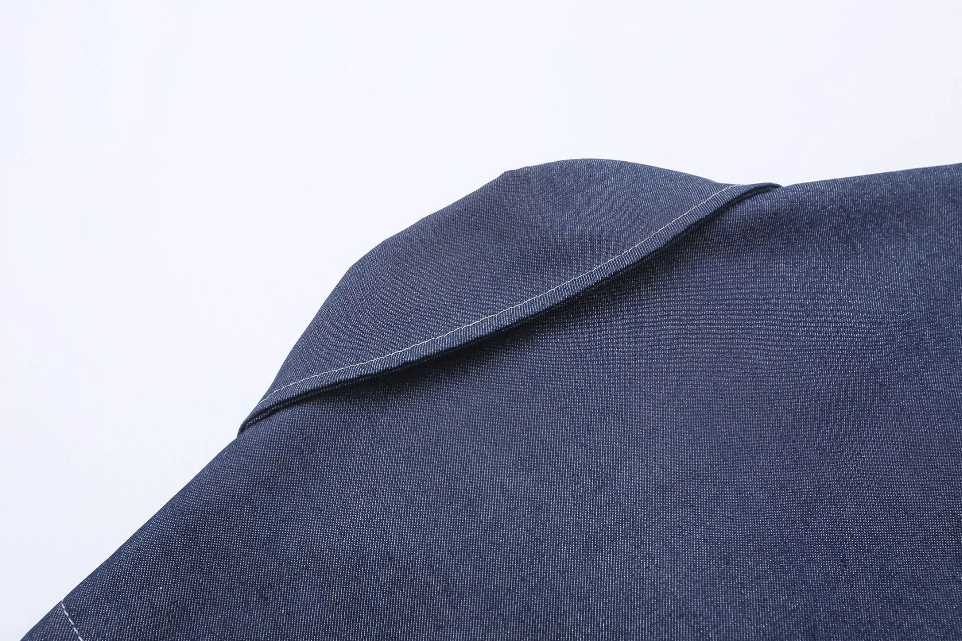 Jiayiku Tide Brand  Spring New American Retro Pleated Wash Denim Jacket Loose Boxy Jacket For Men display picture 13