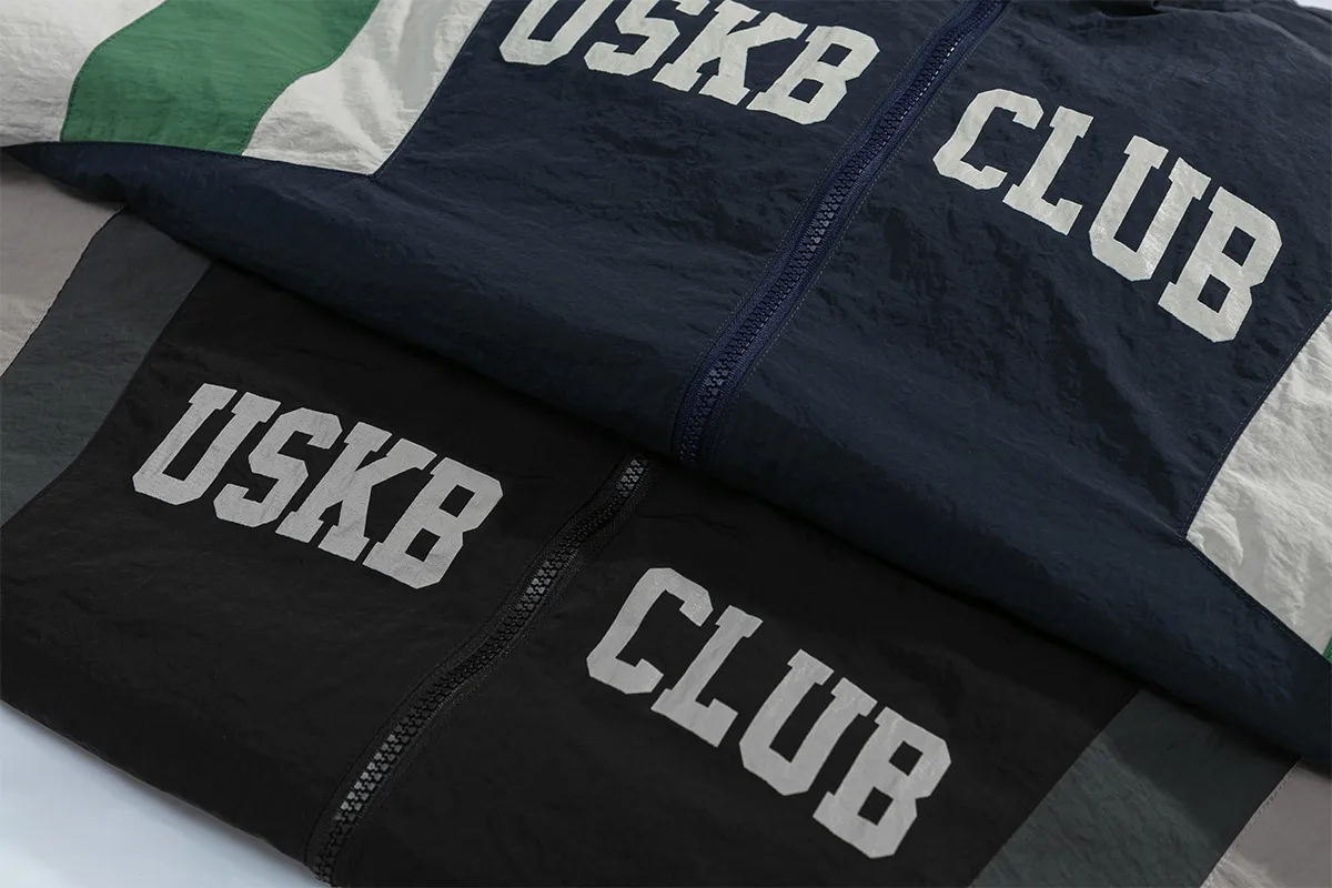 Jiayiku Fashion Brand  Spring American Retro Deconstruction Contrast Color School Uniform Jacket Loose Rustic Jacket Coat Couple display picture 7