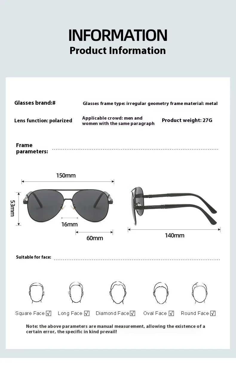 New Men's Driving Classic Polarized Sunglasses Fishing Sunglasses Outdoor Glasses Fashion UV-proof Oviductus Goggles display picture 1
